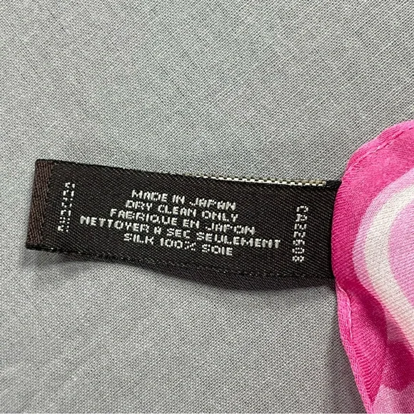 Coach Scarf 100% Silk Made in Japan Interlocking Cs with Ladybugs - Picture 6 of 16